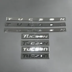 Bright Black TUCSON Emblem Trunk Sticker Rear Sticker For Hyundai TUCSON NLINE Car Styling Hyundai Trunk Sticker ABS