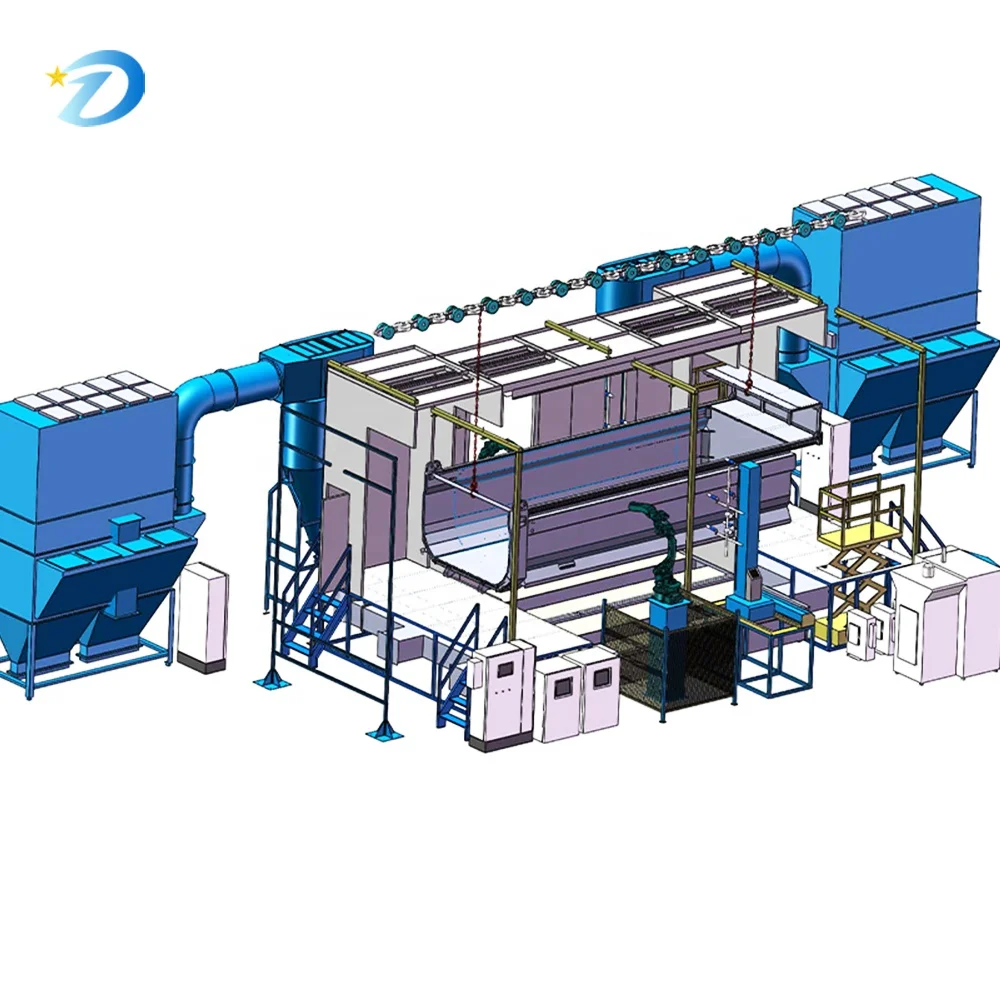 Sistema di spruzzatura automatica robotica a 6 assi Visione 3D Grandi componenti meccanici Capacità di 5000 kg per macchine per verniciatura di metalli
