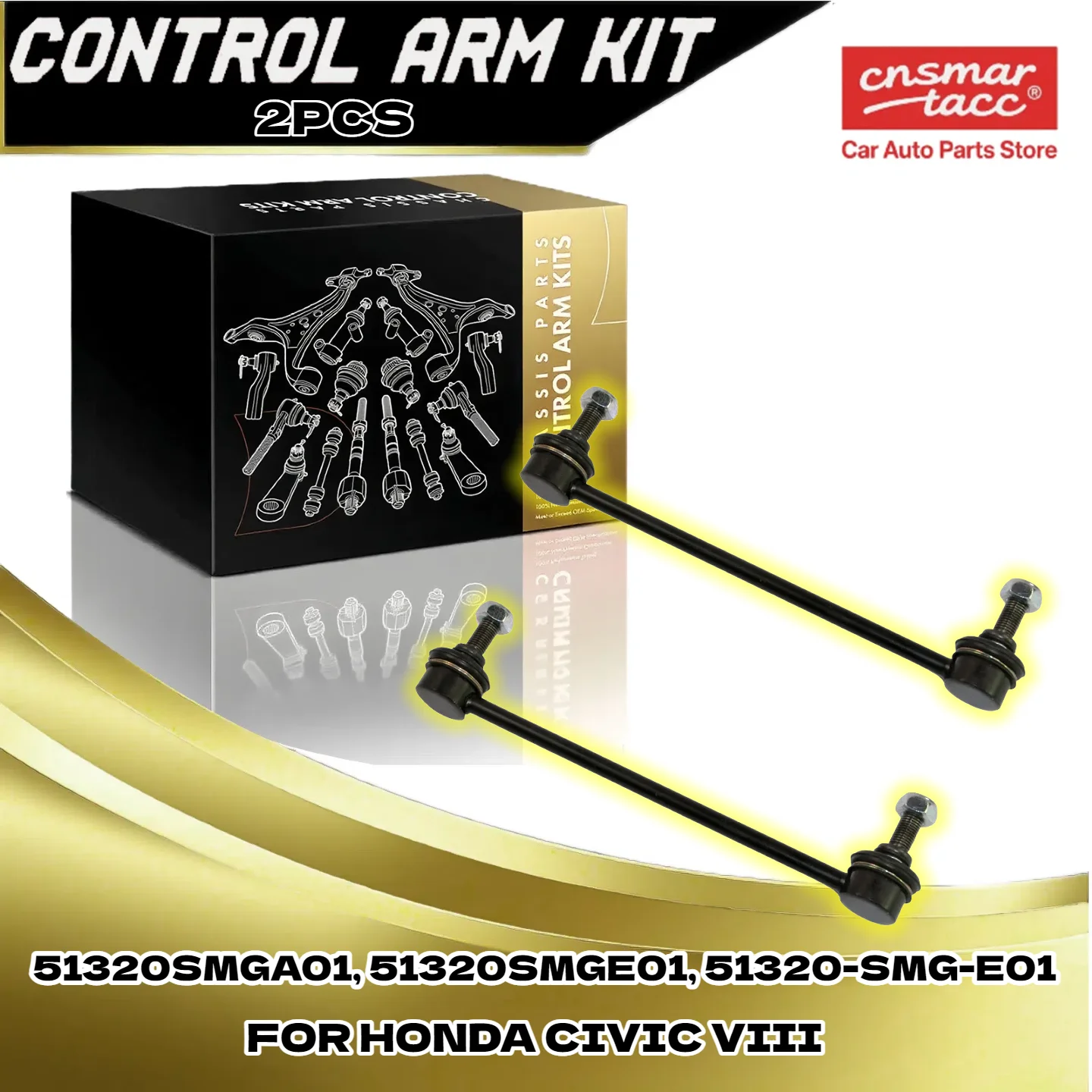 

Подходит для Honda Civic VIII | Тяги стабилизатора переднего стабилизатора, 2 шт. (OE:51320SMGE01)