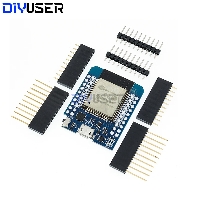 Per Wemos Mini D1 ESP8266 ESP32 ESP-32S WIFI Bluetooth CP2104 modulo scheda di sviluppo per Arduino con pin