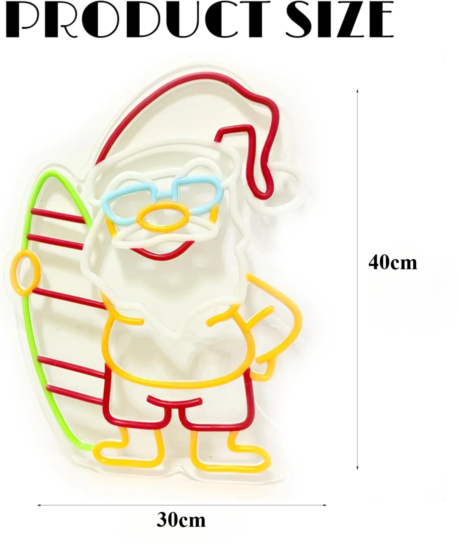 سانتا كلوز النيون عيد ميلاد سعيد Led النيون تسجيل لعيد الميلاد حفلة متجر نادي بار غرفة المعيشة جدار ديكور USB بالطاقة