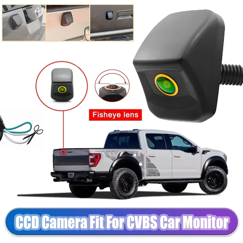 

4X4 Pickup Truck Backup Camera Upside Down with 170° Fisheye Lens CCD for Toyota Hilux GMC Ford F150/250/350 Ram Pickup
