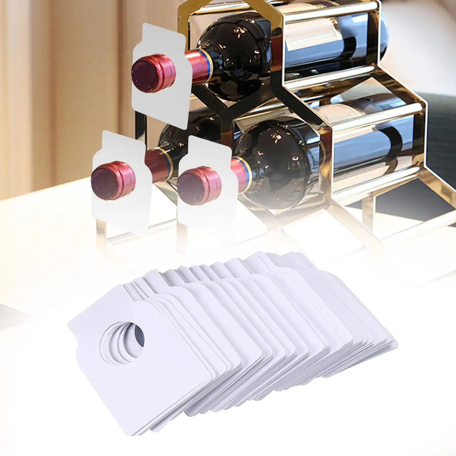 Wine Rack Label Wine Bottle Tag Decorative Storage Racks Label Hanging Tag for Shelf Living Room Office Bedroom Countertop