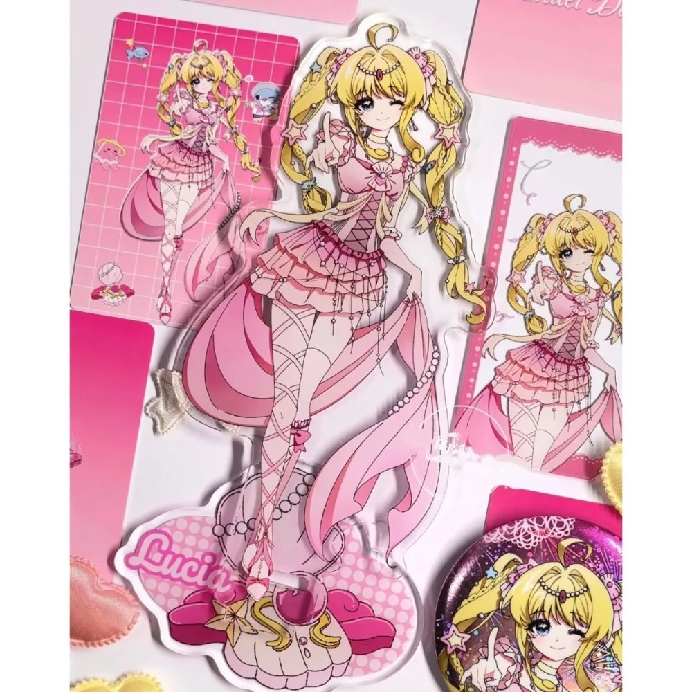 Mermaid Melody Pichi Pichi Pitch Acrylic Signboard Stand Model Ornament Brooch Badge Pin Collection Figurine Decoration Gift
