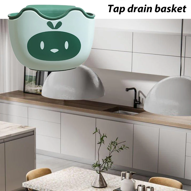 Home Storage Drain Basket Kitchen Sink Holder Adjustable Soap Sponge Shlf Hanging Drain Basket Bag Kitchen Accessories