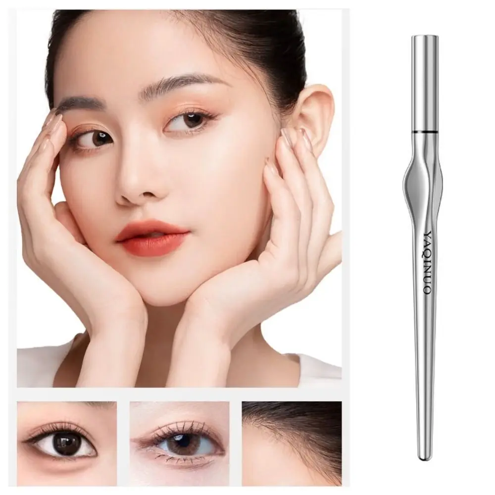 Waterproof 2Point Wild Eyebrow Pencil Sweat-Proof Easy To Grip Liquid Eyebrow Pen Non-Fading 0.01mm Ultra Thin Head