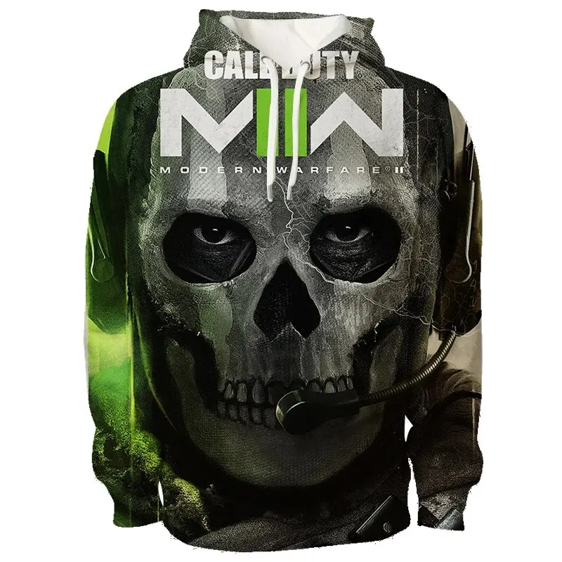 New STG Game Lovers Hoodie Call of Duty COD Shooting Game 3d Print Pullover Teen Kids Pullover Street Fashion Long Sleeve