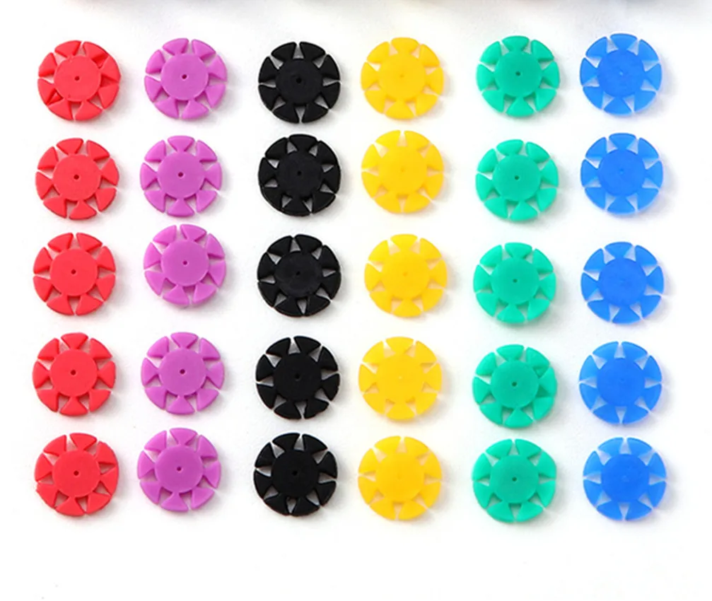 

200Pc Dental Root Canal Files Rubber Stopper Dentistry Dentist Material For Counting Rotary Files Using Times