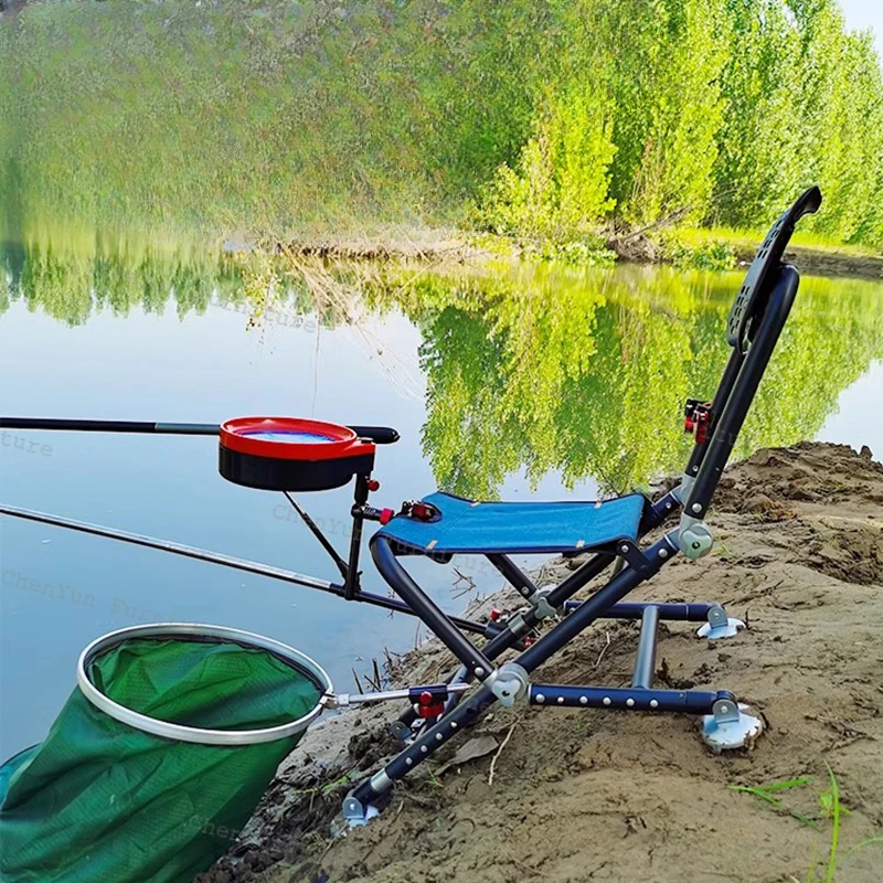 All Terrain Bait Disc Fishing Chairs Fold Portable Multifunction Backrest Fishing Chairs Banco De Pesca Entertainment