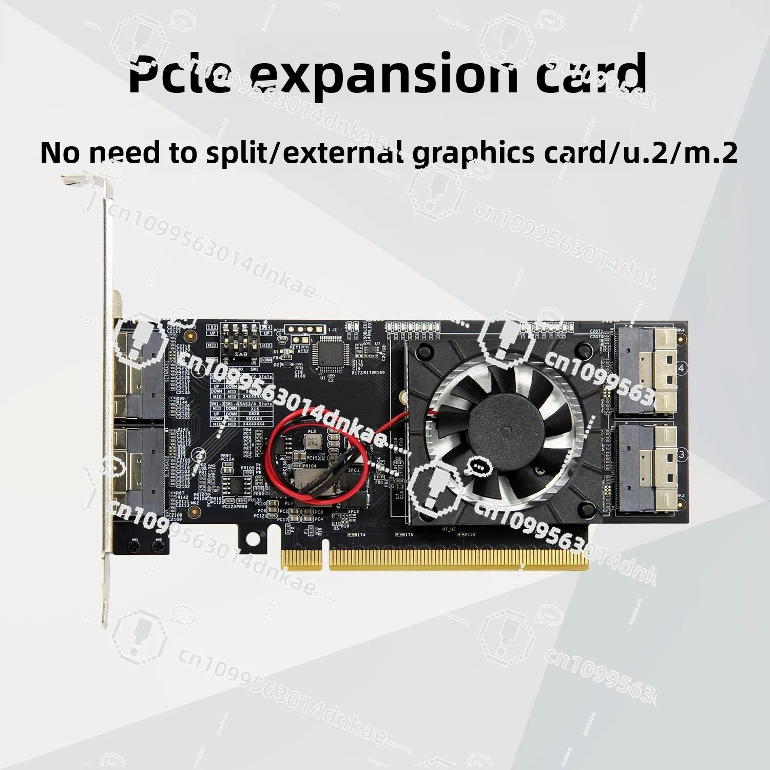 PLX8749 Split-free PCIe Expansion Card Integrated Compatibility Module External Graphics Card M.2NvmeSSDU.2 Expansion