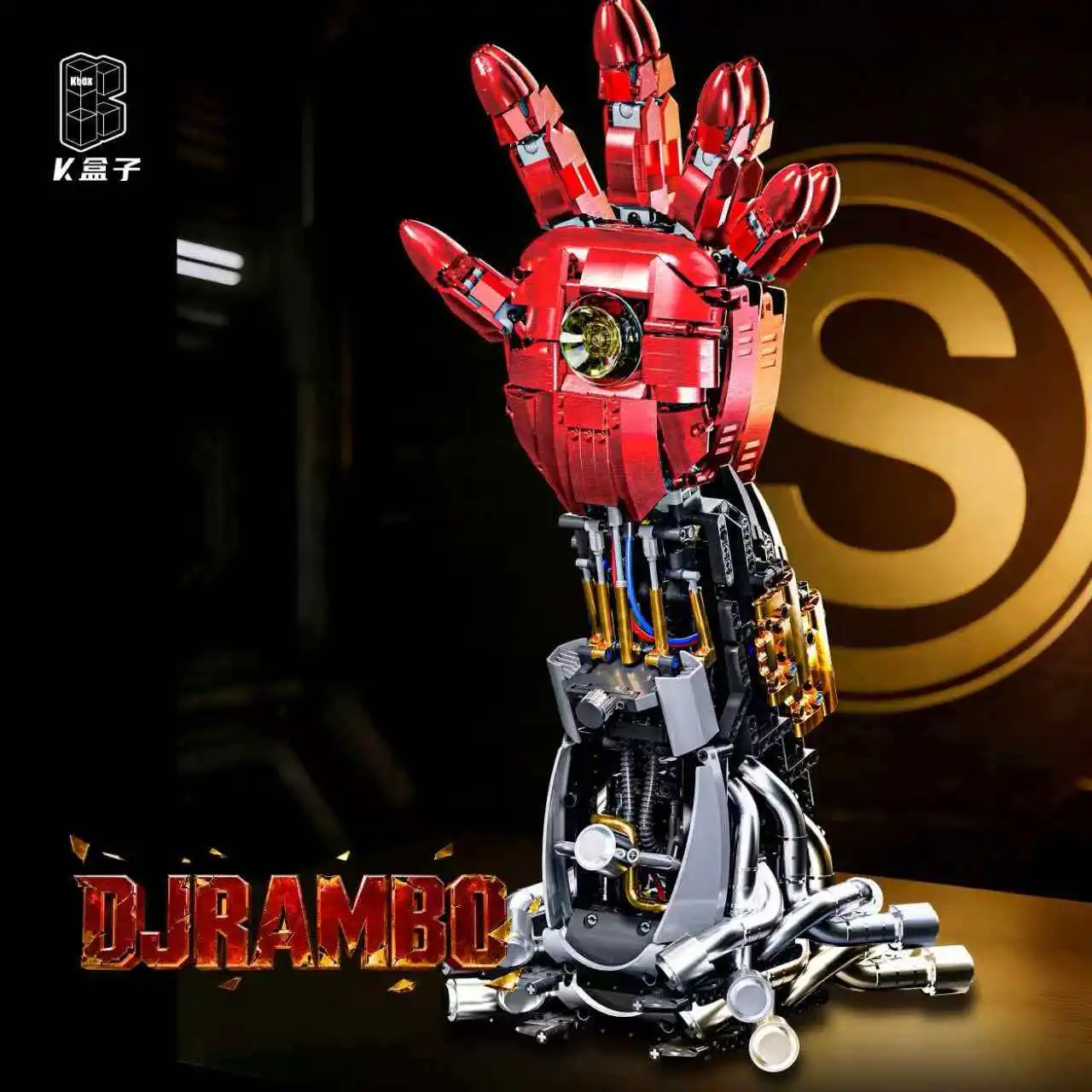 

Новинка 2026: Стальной робот-манипулятор MK3, конструктор для начинающих, креативная модель, красные перчатки, игрушка-модель, украшение, детская игрушка