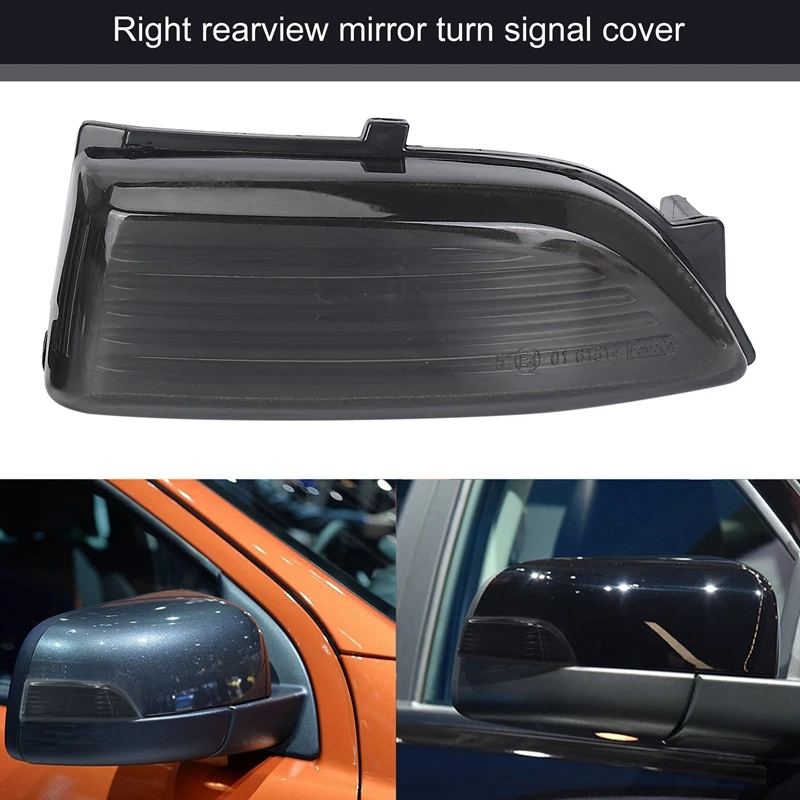 غطاء مصباح مرآة الرؤية الخلفية اليمنى واليسرى ، غطاء مصباح إشارة الانعطاف لفورد ايفرست رنجر من دون مصابيح