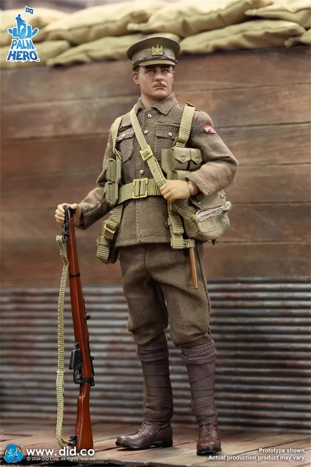 1/12 DID XB80028 World One The British Soldier Doll Maschio Marrone Set completo Action Figure mobile Circa 6 "Regalo per i fan Collezionare