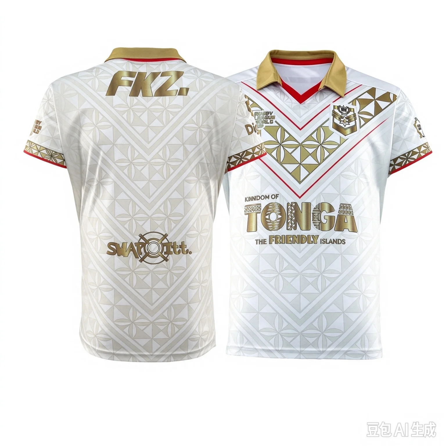 26/27 Mate Ma'a Tonga Rugby League Mens Adults Home Jersey Unisex Breathable Quick-dry Suitable Daily Wear Training Wear T-shirt