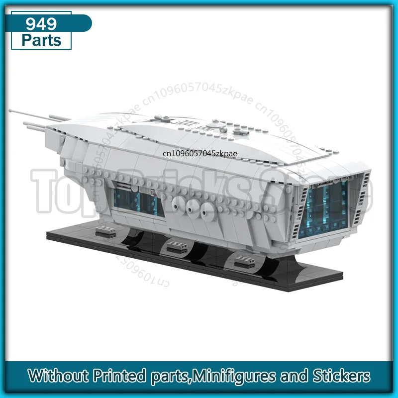 

1:1455 Ton-Falk Class Escort Carrier Moc Building Blocks Space Model Bricks Technology DIY Assembly Collection Creative Toy Gift