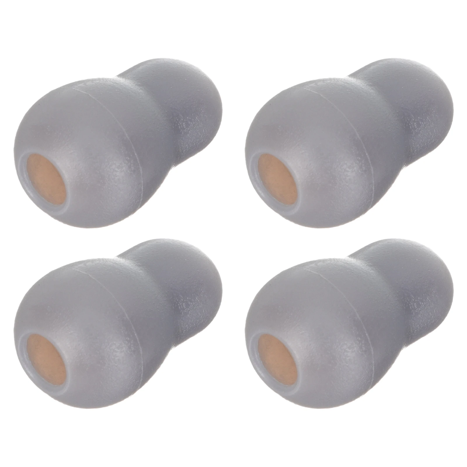 

2 Pairs Stethoscope Earplugs Replacement Tips Gourd Shape Soft Silicone Accessories Gray Color Medical Teaching Tools