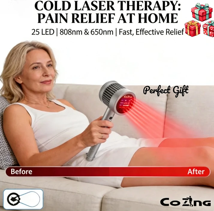 808nm 650nm Cold Laser LLLT 25 LED Pain Relief Sciatica Joint Muscle Inflammation Home Physiotherapy Device Gift