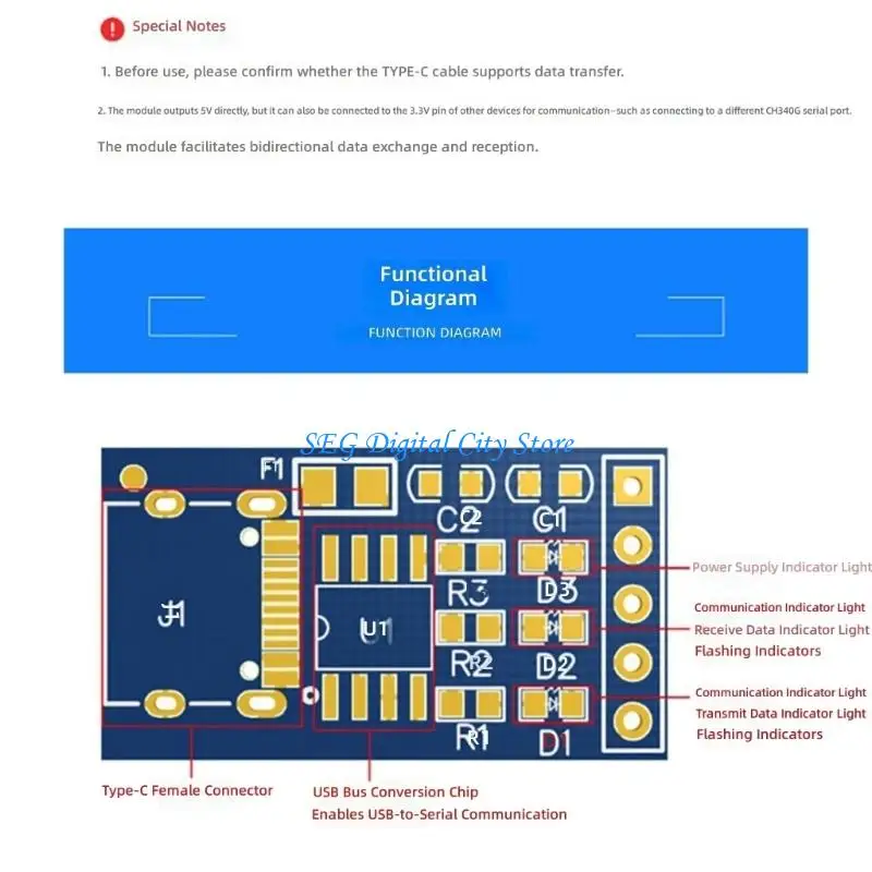 

U75B Efficient USB To Serials TTL Module For Industrial Equipment And Wide Control