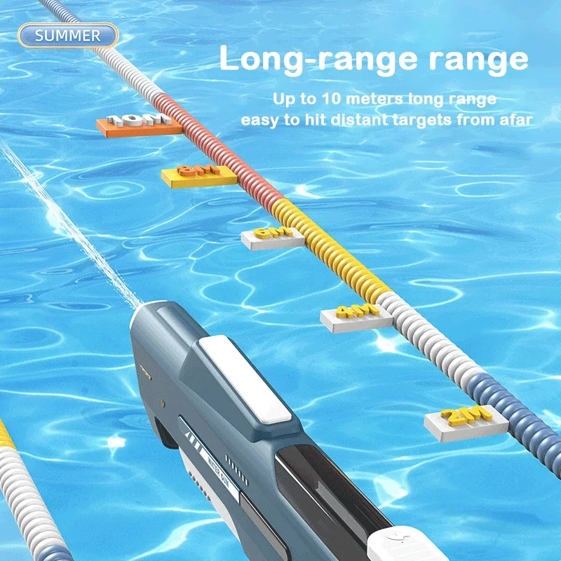 

62cm Strongest Automatic Water Gun Toy 1000ML Electric High Pressure Water Pistol Summer Beach Outdoor Pool Toy for Boys Adults