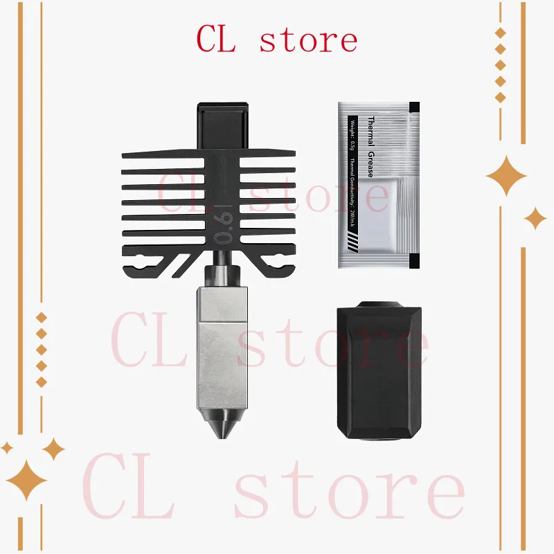 

For Bambu Lab Original X1/P1 Nozzle Hotend 0.2MM 0.4MM 0.6MM 0.8MM Hardened Steel assembly Hot End KitX1/P1 3D Printer Parts