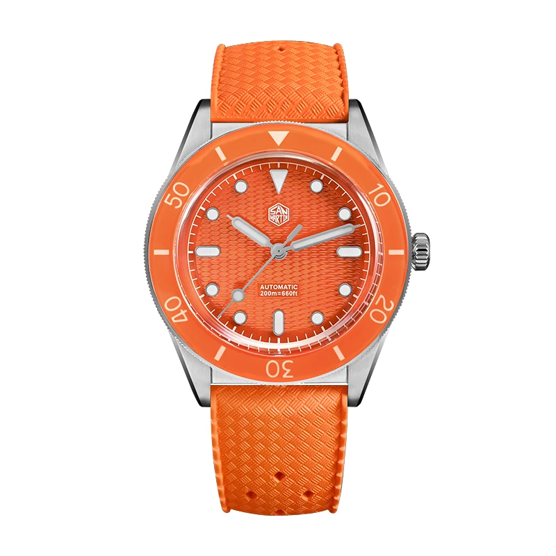 San Martin Heren Automatisch Horloge 39mm Mechanisch Horloge 20Bar Waterdicht Lichtgevende Saffier Miyota 90S5 Guilloche MOP Wijzerplaat
