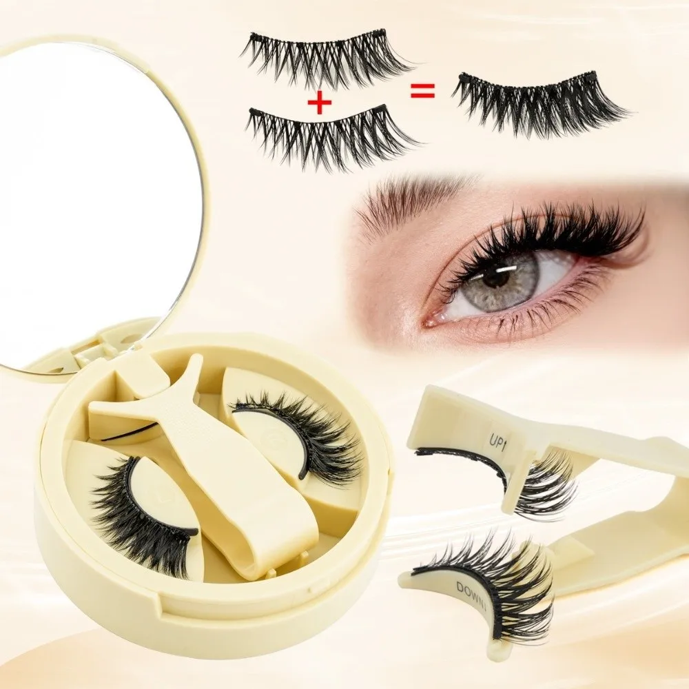 with Magnets Magnetic False Eyelashes 5-12MM Reuable Fake Eyelashes with Applicator Eye Makeup Light Weight 3D Lashes Extension