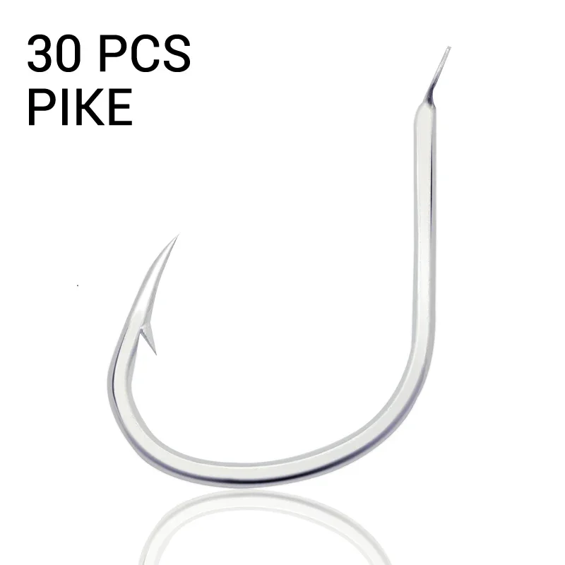 30pcs Hooks Fishing Sea Pike Fishing Hooks Saltwater Jig Hook Fishhooks For Slow Pitch Jigging