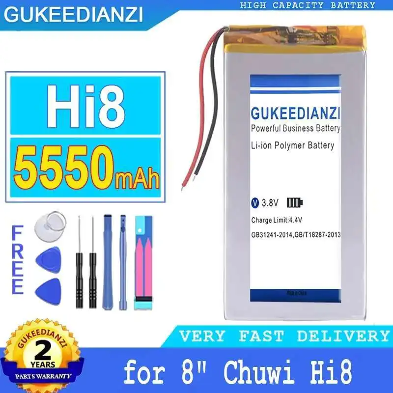 

5550Mah High-Efficiency Lightweight Tablet Battery For 8" Chuwi Hi8 Windows 3263156 3565158 2 Wires