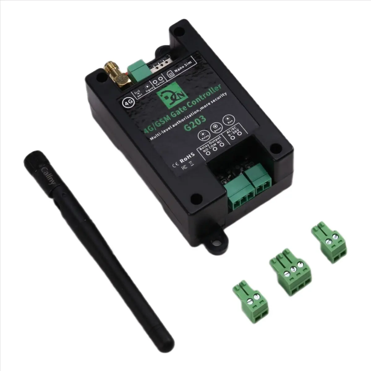 A85P GSM Remote Control Relay Switch G203 4G Mobile Phone Operated Door & Gate Controller