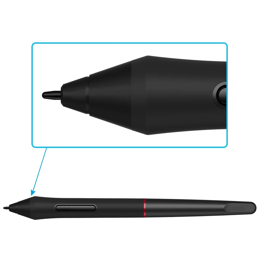 Digital Pen PA2 Battery-free Stylus for UGEE / XP-PEN Graphic Monitor Artist 12/13.3/15.6 Pro, Artist 22R Pro, Artist 24 Pro