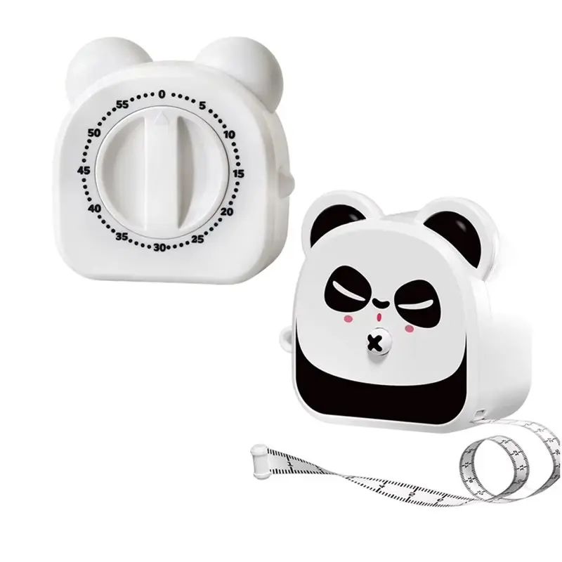 AAAN-Kids Retractable Tape Measure 2 In 1 With Built-In Countdown Timer, For Height Measurement, Cooking Timer Tool