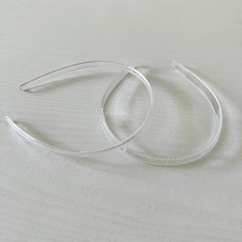 1pcs 8mm/12mm/20mm/25mm Clear Plastic Headbands With Teeth Plain Transparent Hairbands For DIY Women Hair Accessories Hair Hoops