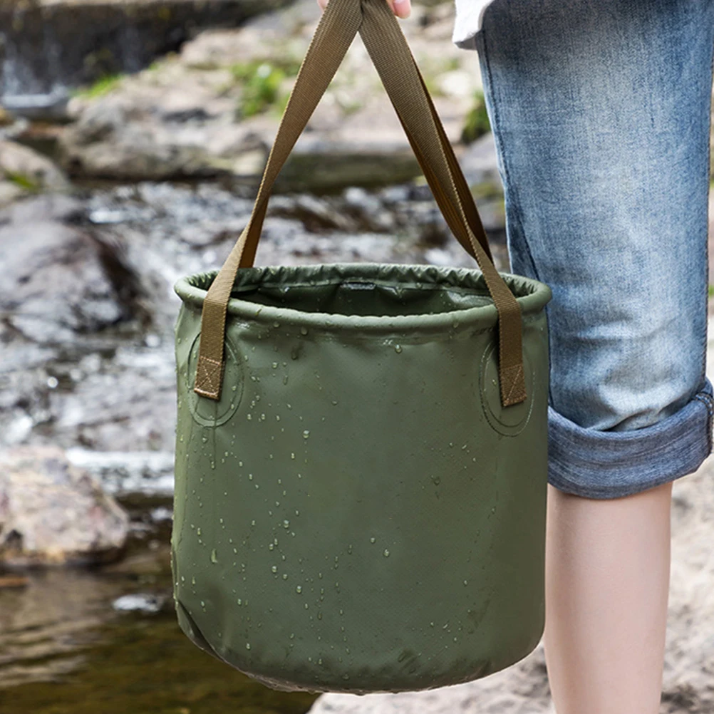 

Portable Folding Foot Bath Bucket Lightweight Pvc Bucket for Camping Hiking Travel Outdoor Use