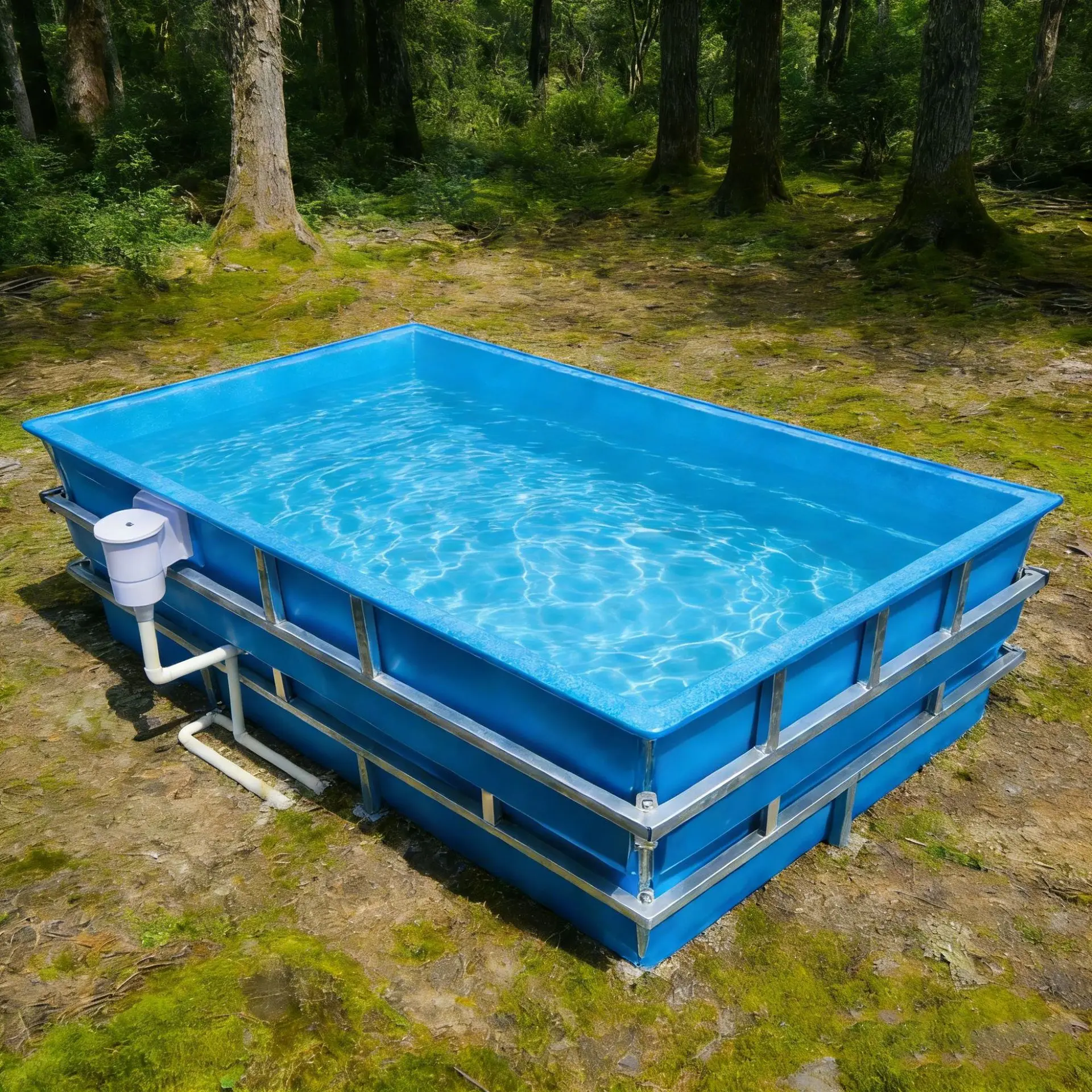 Factory Direct 2026 Customization Small prefabricated fiberglass frame swimming pool outdoor villa land garden installation pool