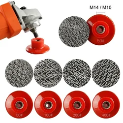 M14 M10 Thread 2'' 50mm Diamond Hand Polishing Pads Electroplated Sanding Pads Grinding Disc For Glass Granite Marble Concrete