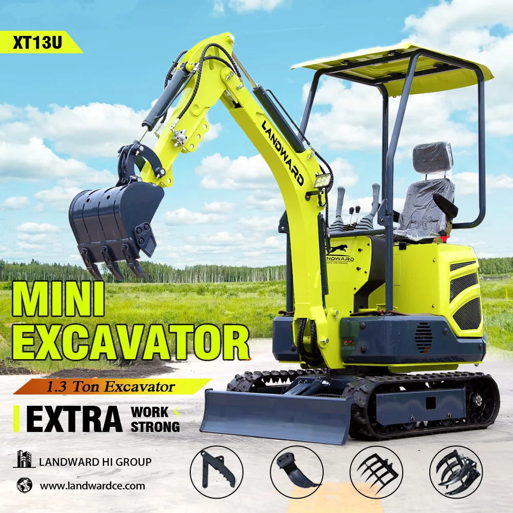 حفارات عالية الجودة CE 3.5 طن حفار صغير مبيعات حقيبة صغيرة KUBOTA آلات نقل الأرض 2 طن حفارة صغيرة قابلة للتخصيص