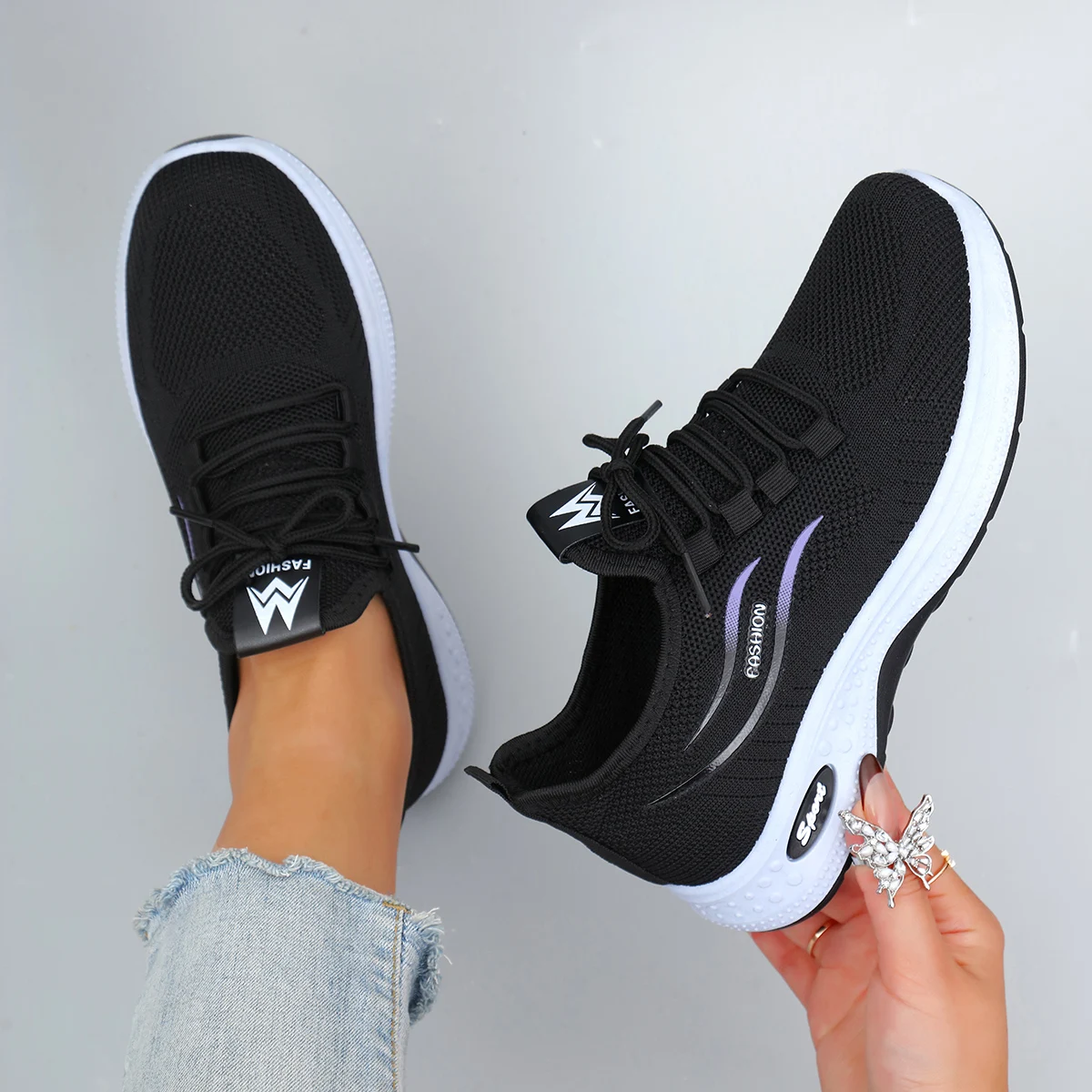 Zapatos planos de malla transpirable de verano para mujer, zapatillas informales, liquidación, envío gratis