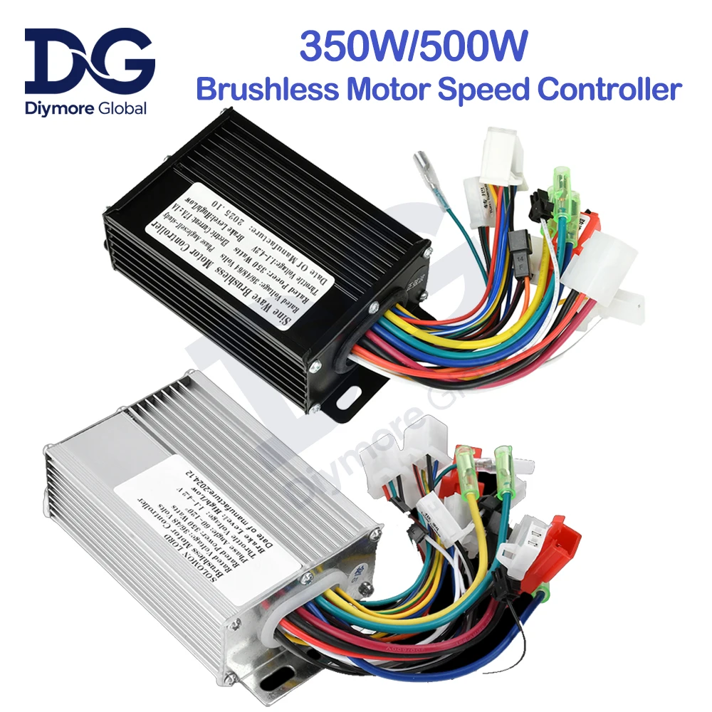 AliExpress diymore 36V-48V 350W/500W Electric Bicycle Accessories Brushless DC Motor Speed Controller Replacement for Electric E-Bike Scooter