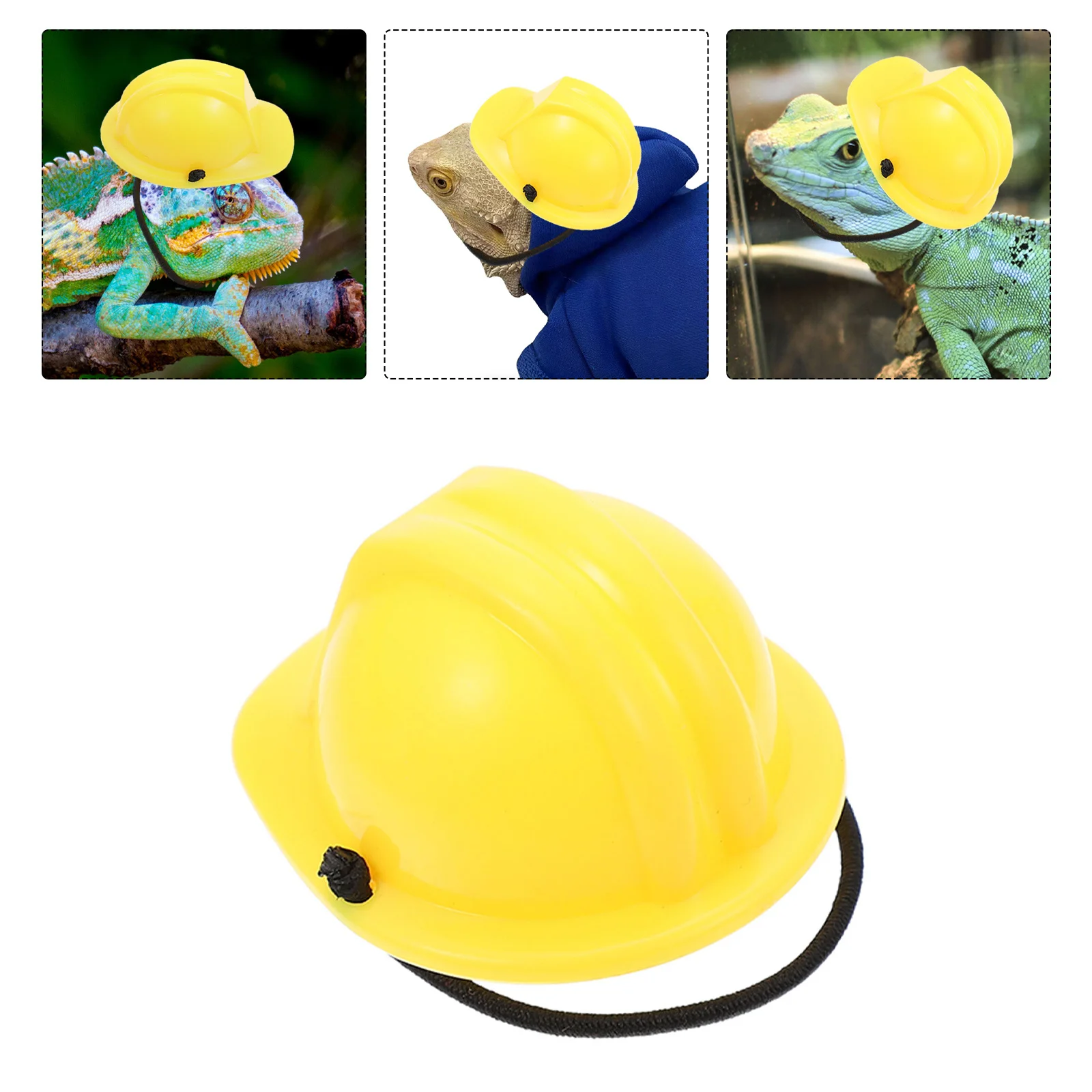 

Small Costume Hat Reptile Decorative Caps Plastic Snake Hard Hat Lightweight Lizard Pet Head Decor Festival Gift