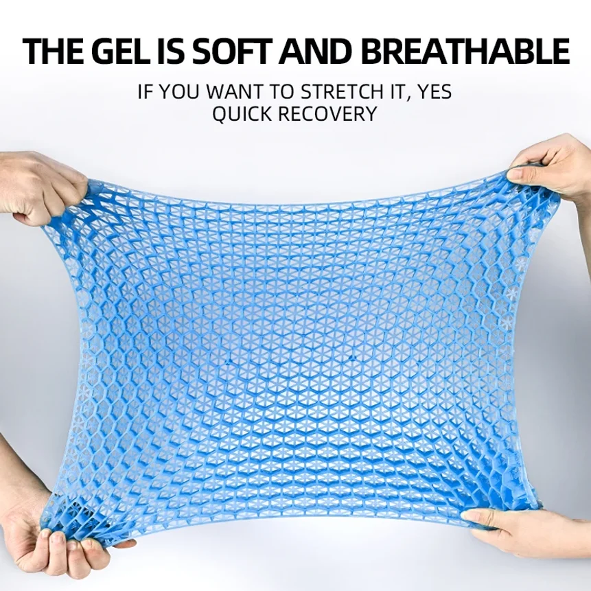 Car Seat Honeycomb Gel Seat Office Seat Four Seasons Universal Silicone Breathable Student Seat Car Seat Honeycomb Gel Seat Offi