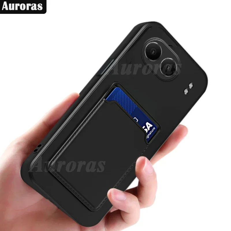 Skinlee For Oneplus Nord 4 5G Case Insertable Card Bag Silicone Shockproof Cover For Oneplus Nord CE4 Lite 5G Back Casing