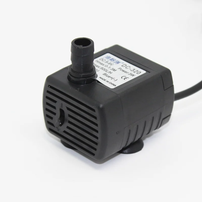 USB 애완 동물 물 디펜서 워터 펌프, 소형 3W 조경 순환, 잠수정 어항 정원, 1PC, 5V, 6V