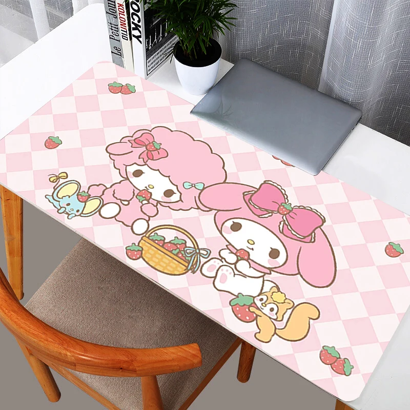 My Melody 90x40cm Mouse Pad durable Gamer Large Computer Notebook Pc Mousepad Carpet Gaming Accessories Keyboard Desk Mat