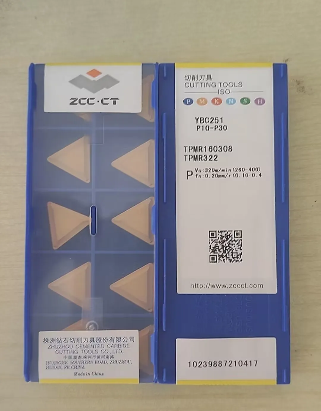 ZCC.CT TPMR110304 TPMR110308 TPMR160304 TPMR160308 YBC251 YBM251 Carbide Insert TPMR Inserts