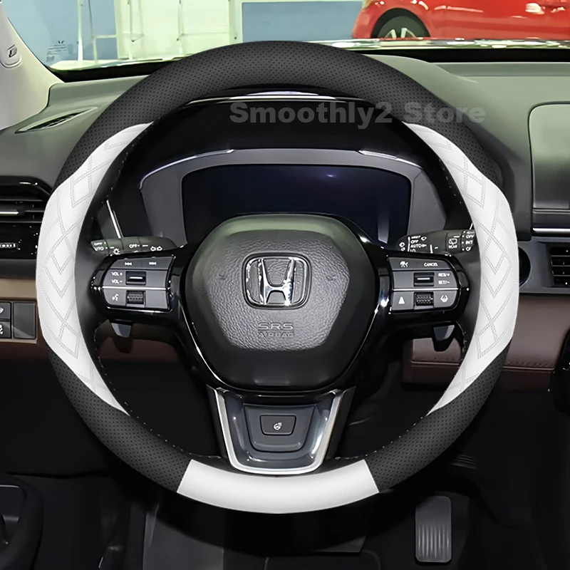 Leather Car Steering Wheel Cover For Honda Pilot 2025 2016-2024 wear-resistant Auto interior Honda Pilot Accessories 2025 6