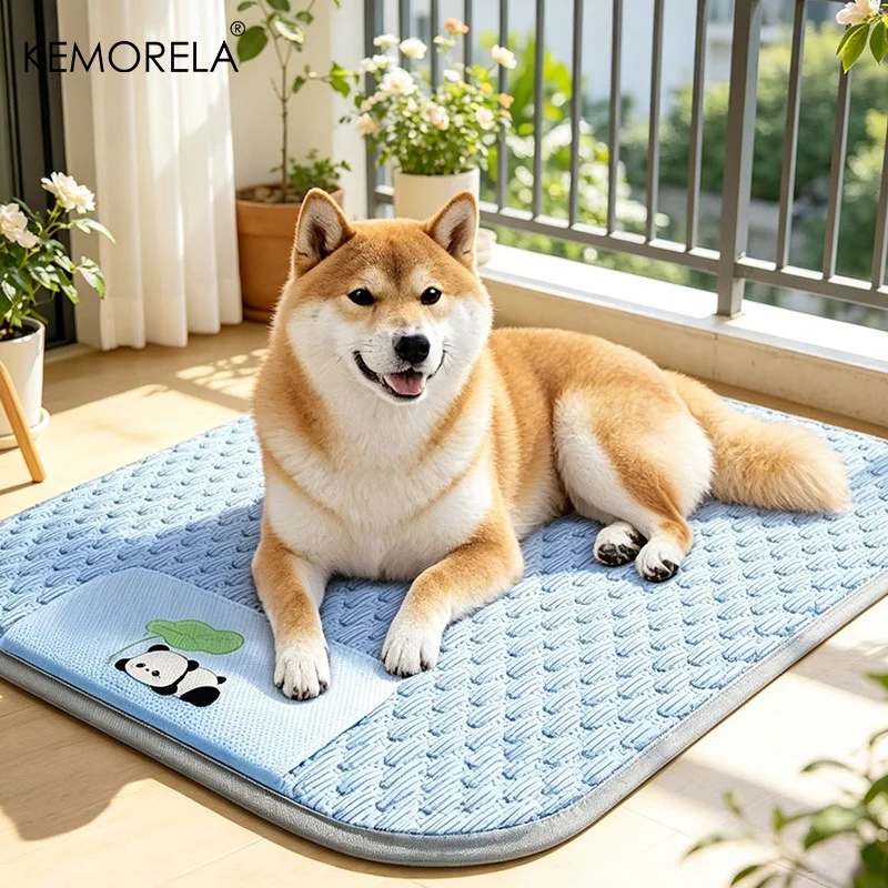 Tapis rafraîchissant pour chien, tapis de couchage rafraîchissant pour chien, tapis rafraîchissant pour chat, adapté à toutes les saisons, peut être