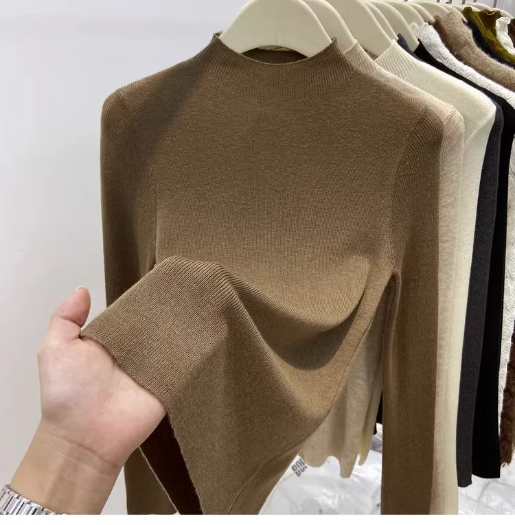 Autumn Winter Turtleneck Sweater Women 2026 Solid Slim Pullover Warm Casual Jumpers Korean Fashion Knitwear Base Layer Tops