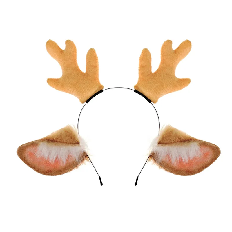 

Halloween Antler Horn Hairband Women Deer Ear Headband Girls Cute Lolita Anime Masquerade Cosplay Hair Accessories Party Costume