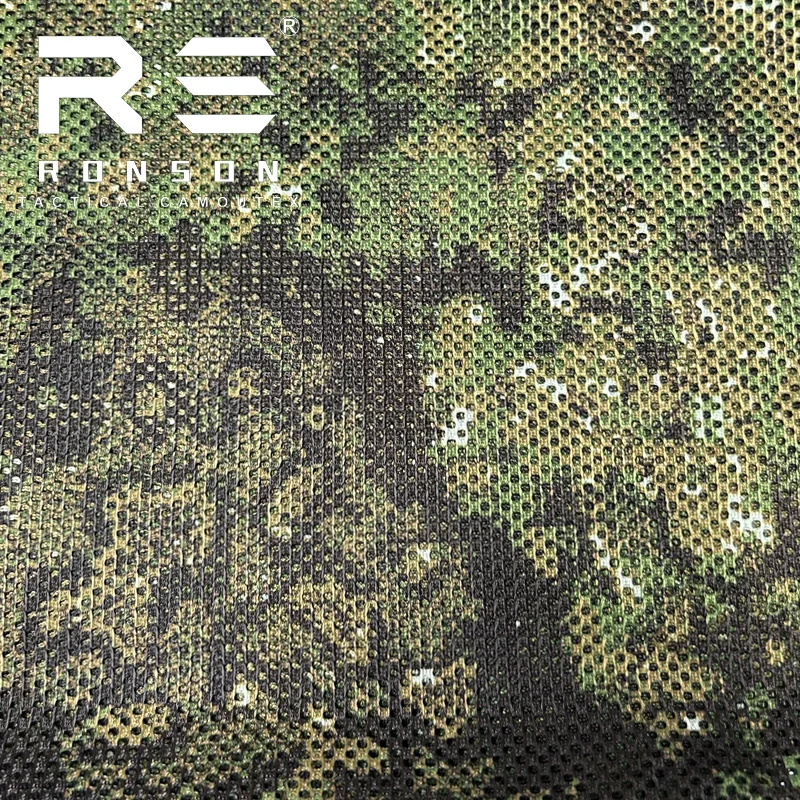 Mesh fabric 230gsm PENCOTT GREENZONE camouflage fabric tactical tricot fabric mesh for printed