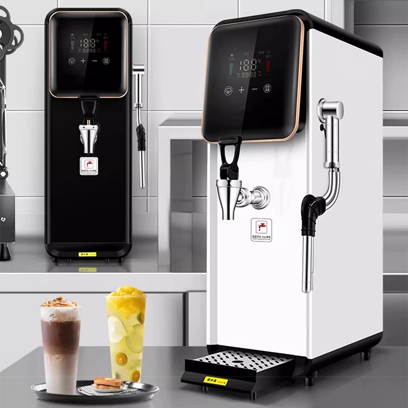 Caldeira de água passo a passo comercial máquina de extração de chá elétrica a vapor leite loja de chá bar espuma de leite máquina de água quente